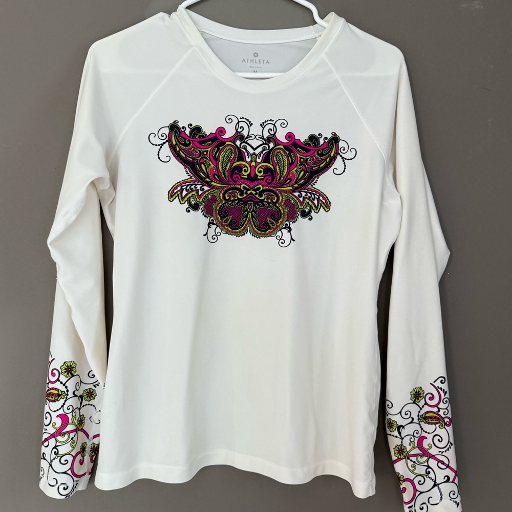 Athleta Gray Women's Long Sleeve Top Size XS